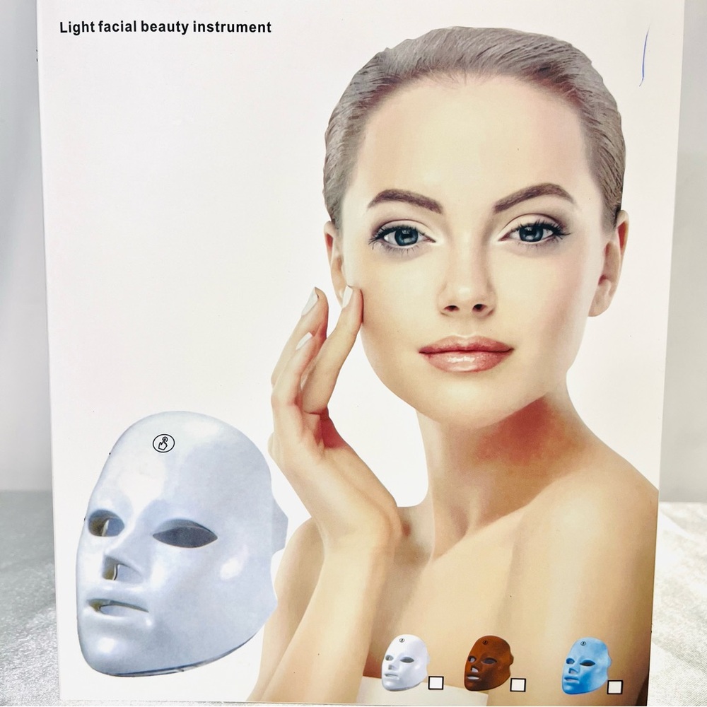 Radiant Glow LED Facial Mask - White